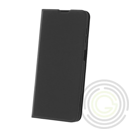 Smart Soft Samsung Galaxy S24 Plus (2024) oldalra nyíló mágneses könyv tok szilikon belsővel fekete
