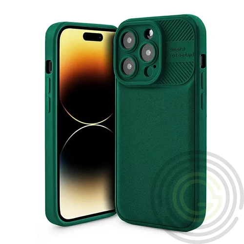 Cross Case - Samsung A145 / A146 Galaxy A14 4G / 5G zöld kameravédős szilikon tok