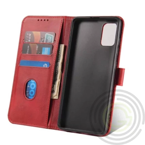 Marva Wallet Samsung A36 5G ökobőr könyvtok piros
