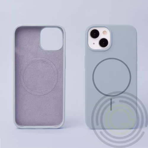 Silicon Thin Mag Apple iPhone 16e (6.1) Magsafe TPU tok világoskék