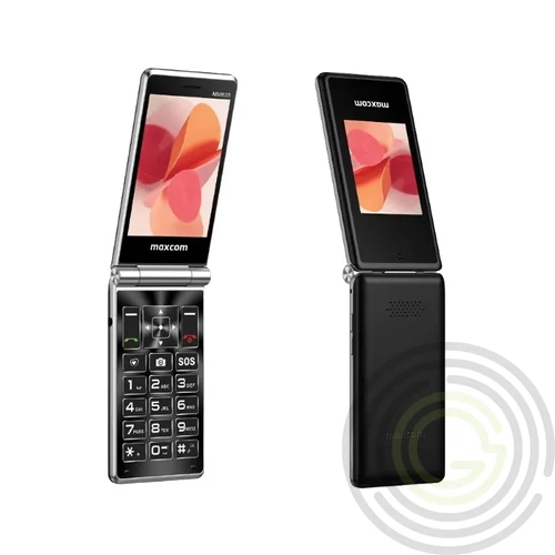 Maxcom MM835 SE 4G kártyafüggetlen mobiltelefon, Dual Sim, extra nagy gombokkal, vészhívóval fekete