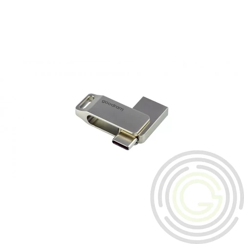Goodram 64GB (USB-A 3.2, Type-C) ezüst pendrive Artisjus matricával - ODA3-0640S0R11