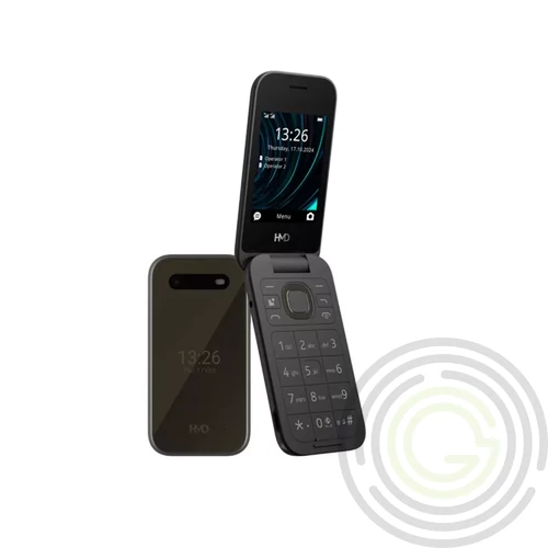 HMD (Nokia) 2660 4G Flip Mobiltelefon, Kártyafüggetlen, Dual Sim, fekete