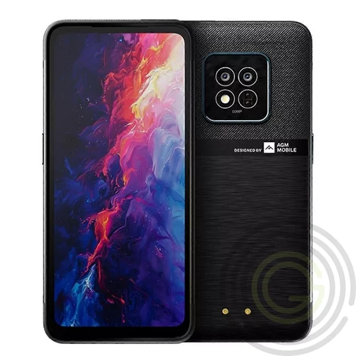 AGM X6 5G ütés- és vízálló 8+128GB IP69K hőkamerás mobiltelefon, kártyafüggetlen, Dual Sim fekete