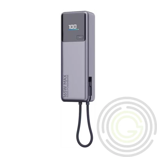 Xiaomi power bank 10000 mAh 165W gyorstöltéssel BHR9361GL szürke