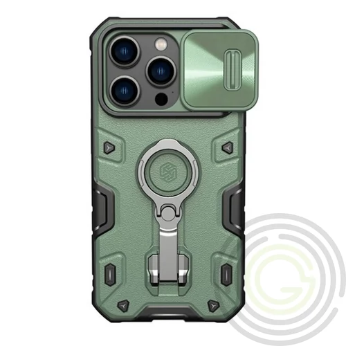 NILLKIN CAMSHIELD ARMOR PRO APPLE IPHONE 14 PRO MŰANYAG TOK, ZÖLD