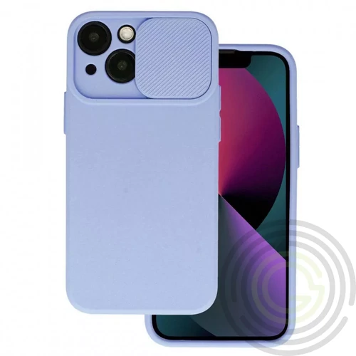 Slide Apple iPhone 11, kameravédős szilikon tok, levendula