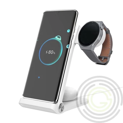 Nillkin PowerTrio 3in1 Vezeték nélküli töltő Samsung Watch készülékhez fehér