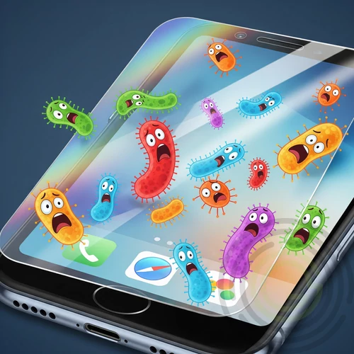 GIZMOprotect Antibacterial !MPACT SHIELD kijelzővédő biztonsági fólia - S
