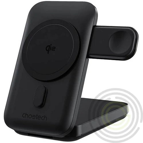 3in1 mágnestöltő tartó Choetech B750 10000mAh Qi2 (fekete)