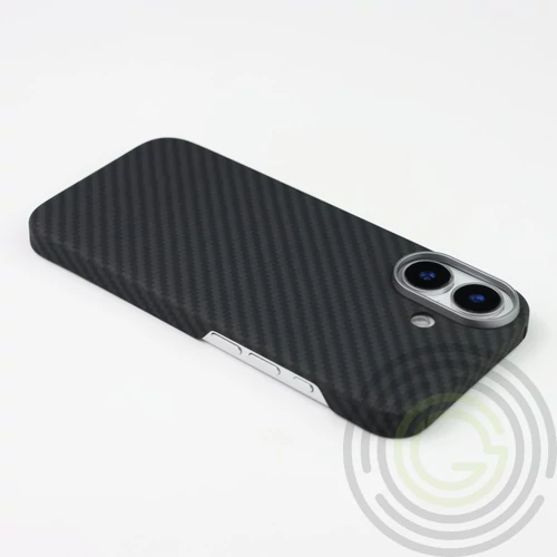 Mágneses aramid karbon tok, iPhone 17, Fekete