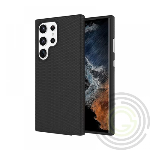 Samsung S23 Ultra TPU+PC ütésálló tok,Fekete