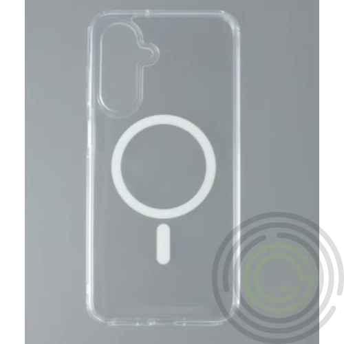 Samsung A56 mágneses szilikon tok, Átlátszó