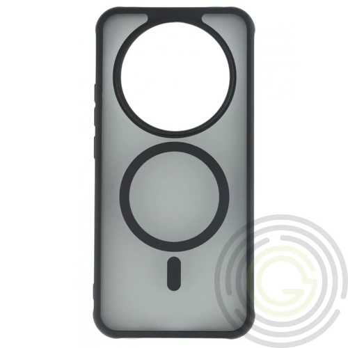 Honor Magic 8 Lite mágneses szilikon tok, Fekete