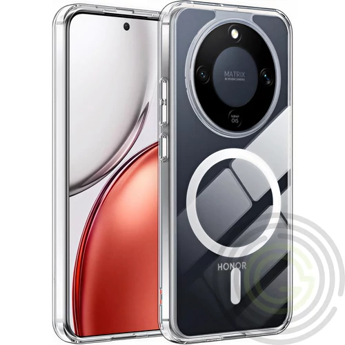 Honor Magic 8 Lite mágneses szilikon tok, Átlátszó
