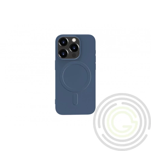 iPhone 15 mágneses szilikon tok, Kék