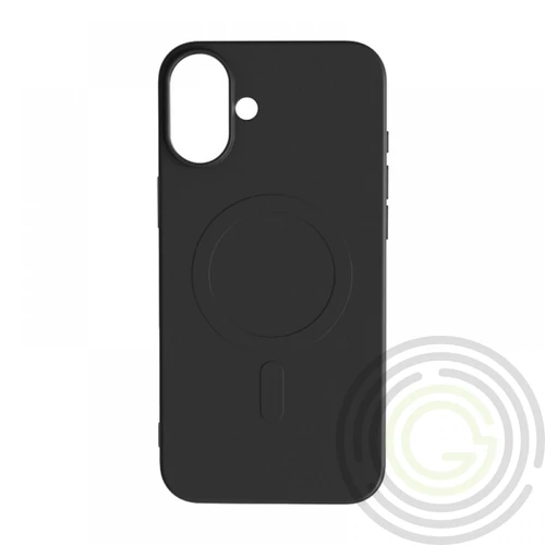 iPhone 17 mágneses szilikon tok, Fekete