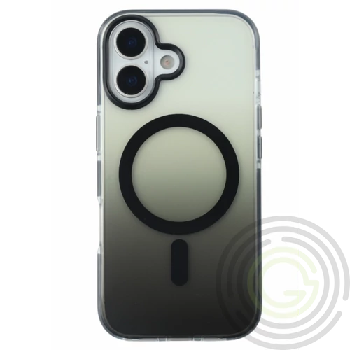 iPhone 17 mágneses tok, Fekete-átlátszó