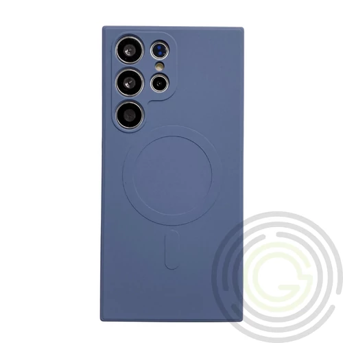 Samsung S24 Plus mágneses szilikon tok, Kék