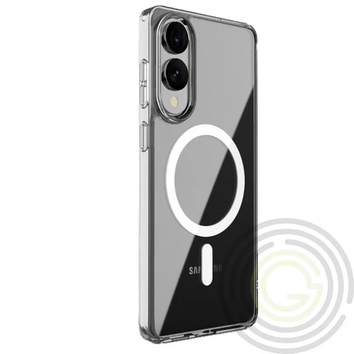 Samsung S25 Edge mágneses design tok, Átlátszó