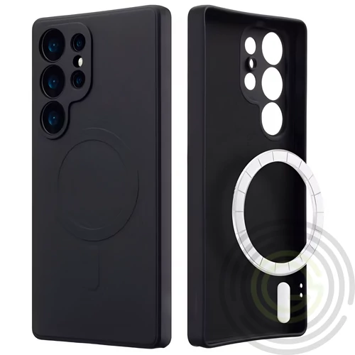 Samsung S26 Ultra TPU+PC mágneses szil tok, fekete