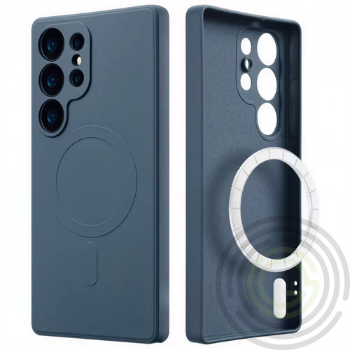 Samsung S26 Ultra TPU+PC mágneses szil tok, kék