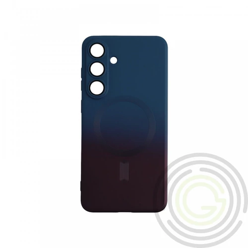 Samsung S25 Plus mágneses design tok, Sötétkék-