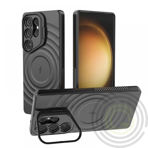 MagShock Case Samsung S25 Ultra mágneses ütésálló tok, Fekete