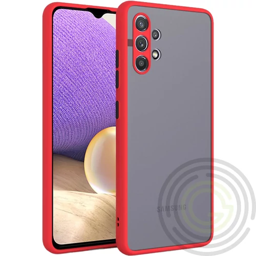 SAMSUNG A22 5G MŰANYAG TOK, PIROS-FEKETE
