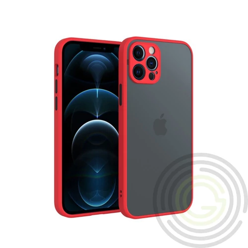 iPhone SE 2022/2020/8/7 műanyag tok,piros,fekete