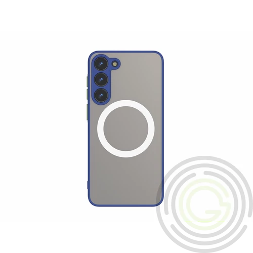 Samsung S23 mágneses műanyag tok, kék,zöld