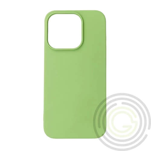 Premium szilikon tok, iPhone 15, Zöld
