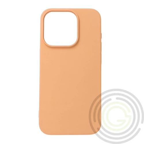 Premium szilikon tok, iPhone 15, Narancs