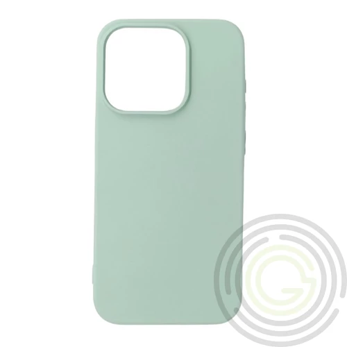 Premium szilikon tok, iPhone 15, Türkíz