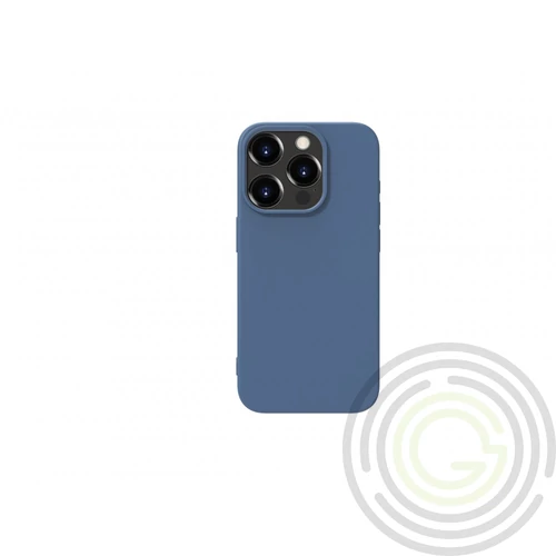 Premium szilikon tok, iPhone 15 Pro, Kék