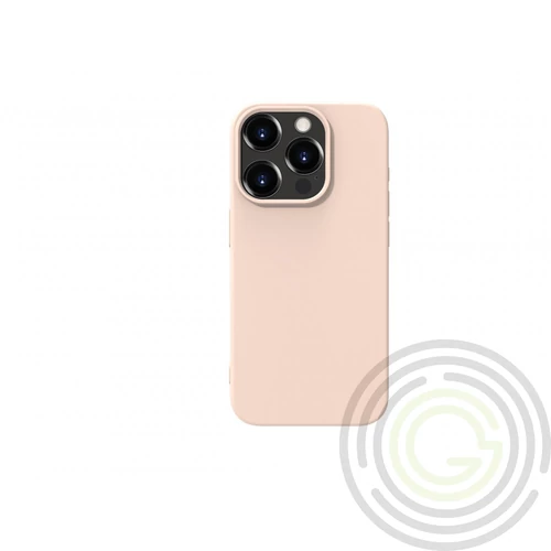 Premium szilikon tok, iPhone 15 Pro, Puder