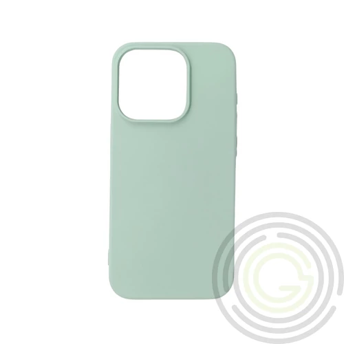 Premium szilikon tok, iPhone 16, Türkíz