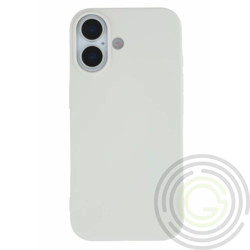 Premium szilikon tok, iPhone 17, Tört Fehér