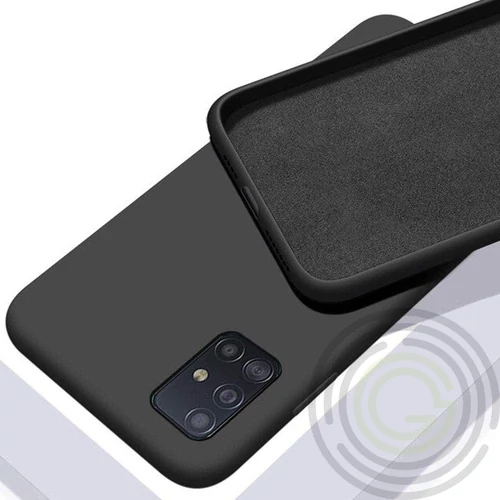 PREMIUM SZILIKON TOK, SAMSUNG A03S, FEKETE