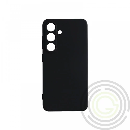 Premium szilikon tok, Samsung S25, Fekete