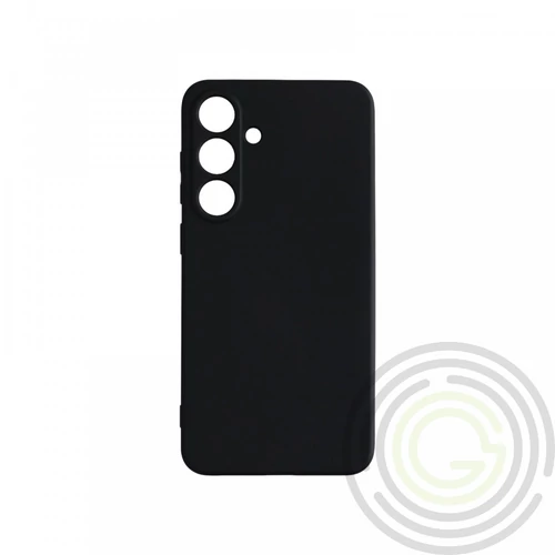 Premium szilikon tok, Samsung S25 Plus, Fekete