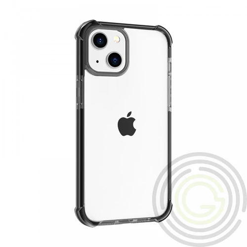 Shock Case iPhone 15 ütésálló szilikon hátlap, Fekete