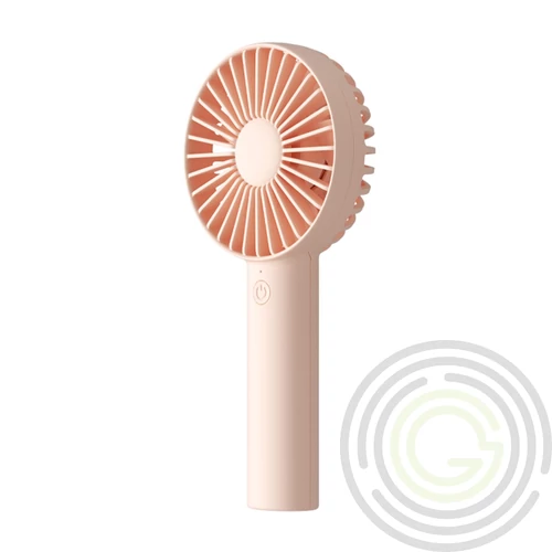 JisuLife FA21 Pink kézi ventilátor, 3 fokozat, 2000mAh akkumulátor, rózsaszín
