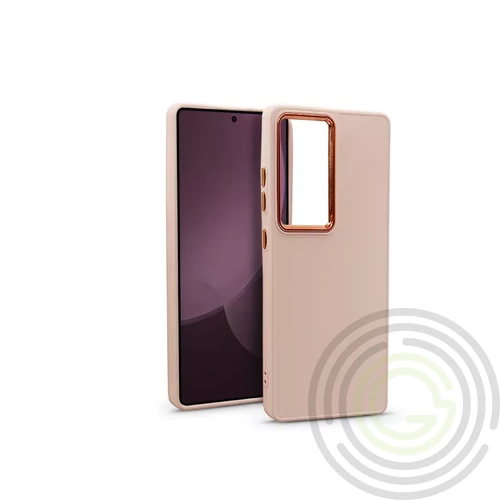 Frame szilikon tok - Samsung SM-S938 Galaxy S25 Ultra - pink