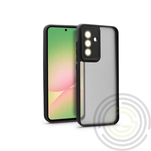 Variete tok kameravédő lencsevédő üveggel - Samsung SM-A566 Galaxy A36/A56 5G - fekete