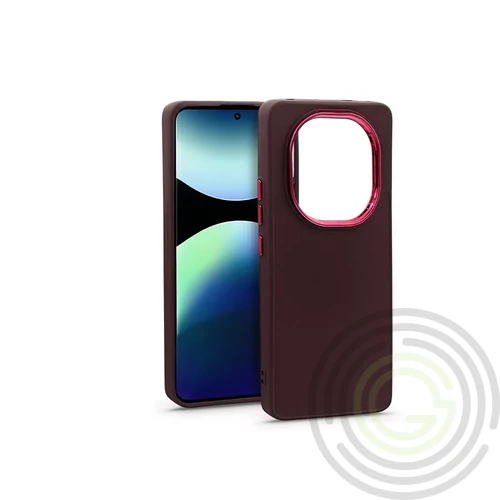 Frame szilikon tok - Xiaomi Redmi Note 14 Pro 5G/Note 14 Pro+ 5G - bíbor