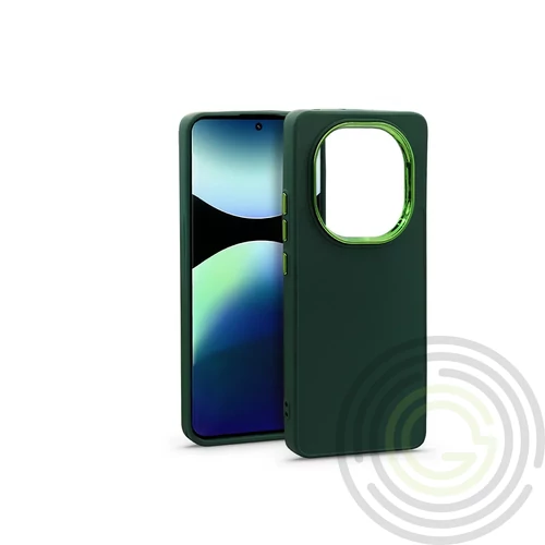 Frame szilikon tok - Xiaomi Redmi Note 14 Pro 5G/Note 14 Pro+ 5G - zöld