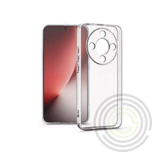 Haffner Clear Case kameravédős szilikon tok - Honor Magic8 Lite - átlátszó