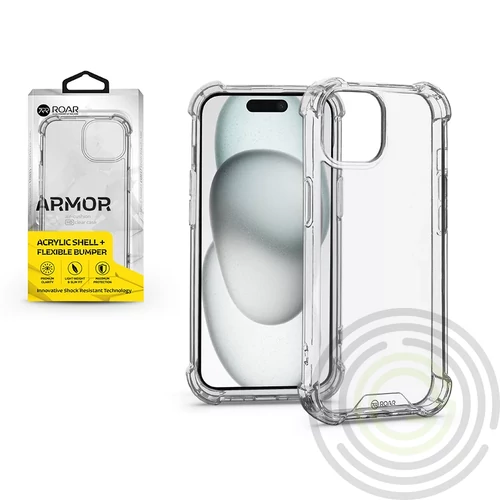 Roar Armor Gel szilikon tok - Apple iPhone 15 - átlátszó