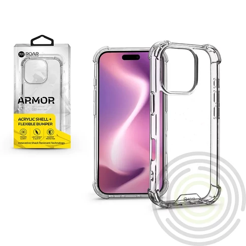 Roar Armor Gel szilikon hátlap - Apple iPhone 16 Pro Max - átlátszó